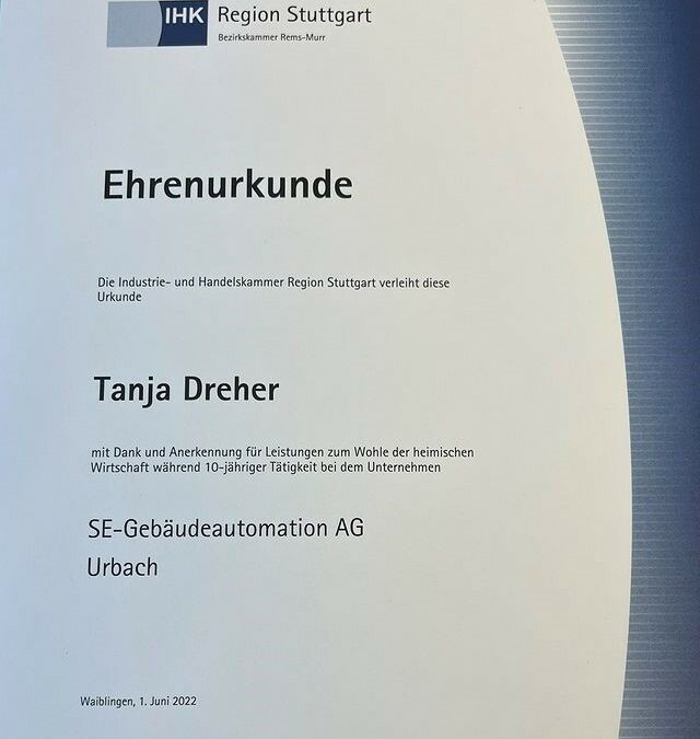Firmenjubiläum: Tanja Dreher